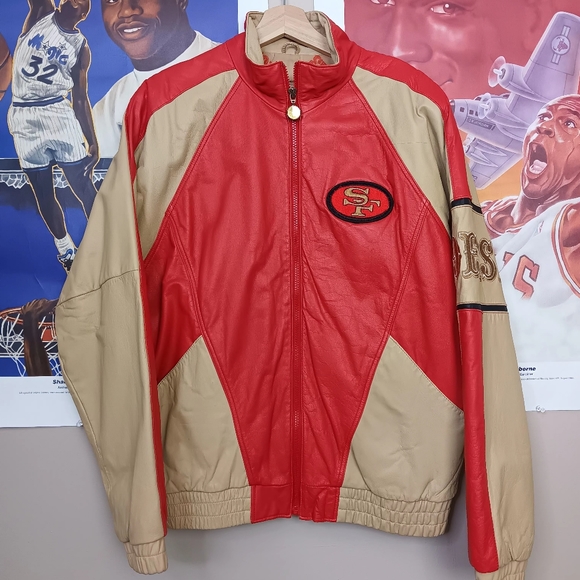 Vintage Ladas Sports Inc. San Francisco 49ers Leather tracksuit.